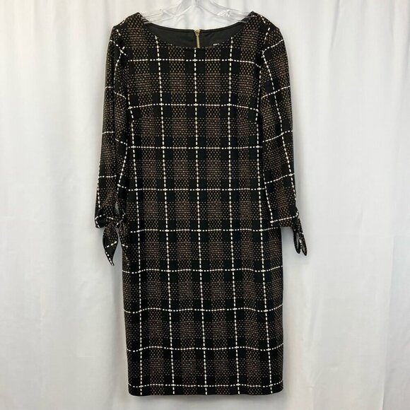 RN Studio By Ronni Nicole Womens Sheath Dress Multicolor Plaid Lined Zipper 6 - Picture 1 of 12